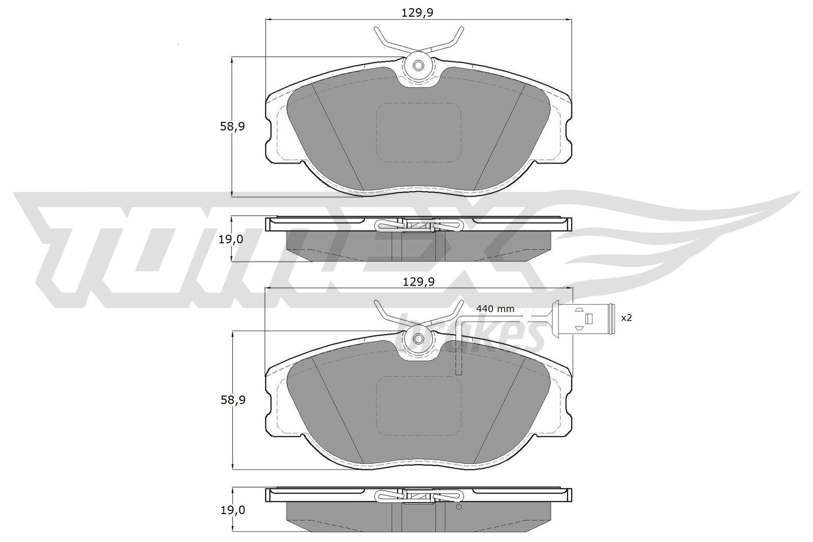 TOMEX Brakes TX 12-441 Sada...